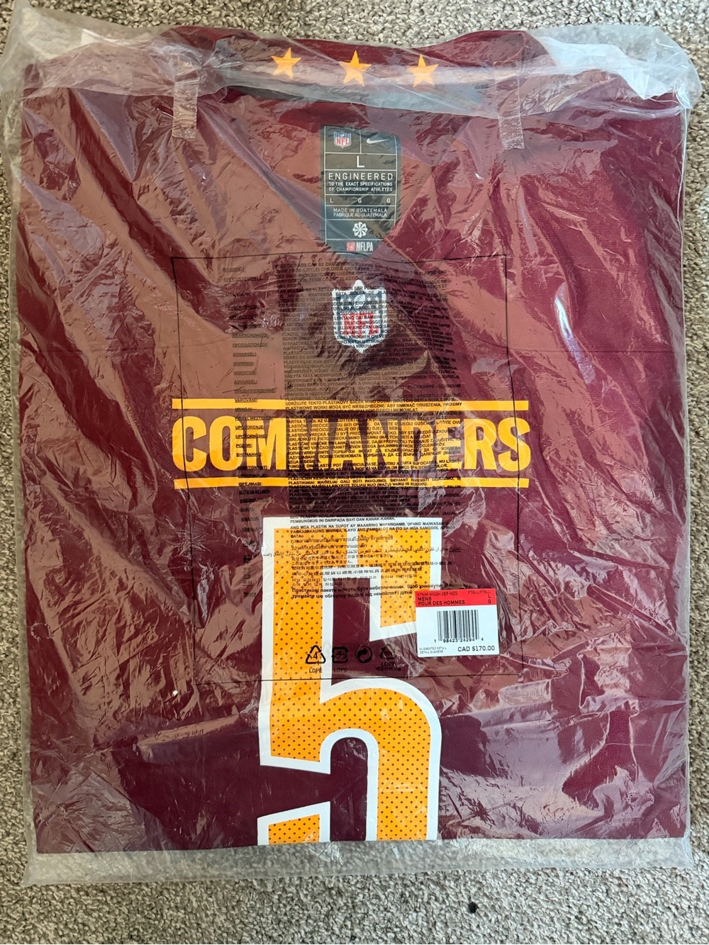 NFL Daniels Commander Jersey L